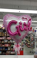 Pinker Mädchenballon