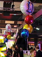Bunte Ballons zu Karneval